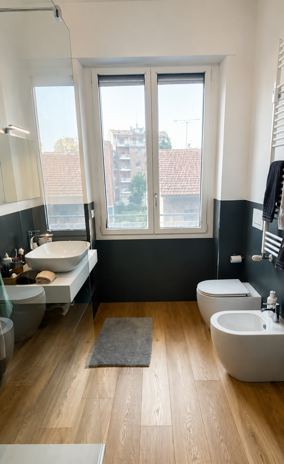 Dettaglio di un bagno ristrutturato